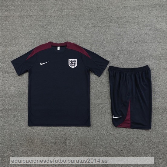 Nuevo Entrenamiento Conjunto Completo Niños Inglaterra 2023 Azul Marino Baratas